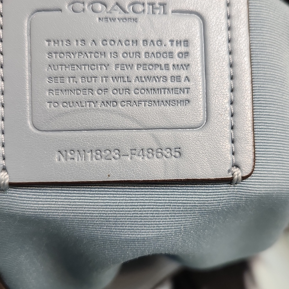 Coach Amber Pebble Leather Hobo Shoulder Bag - Picture 15 of 16